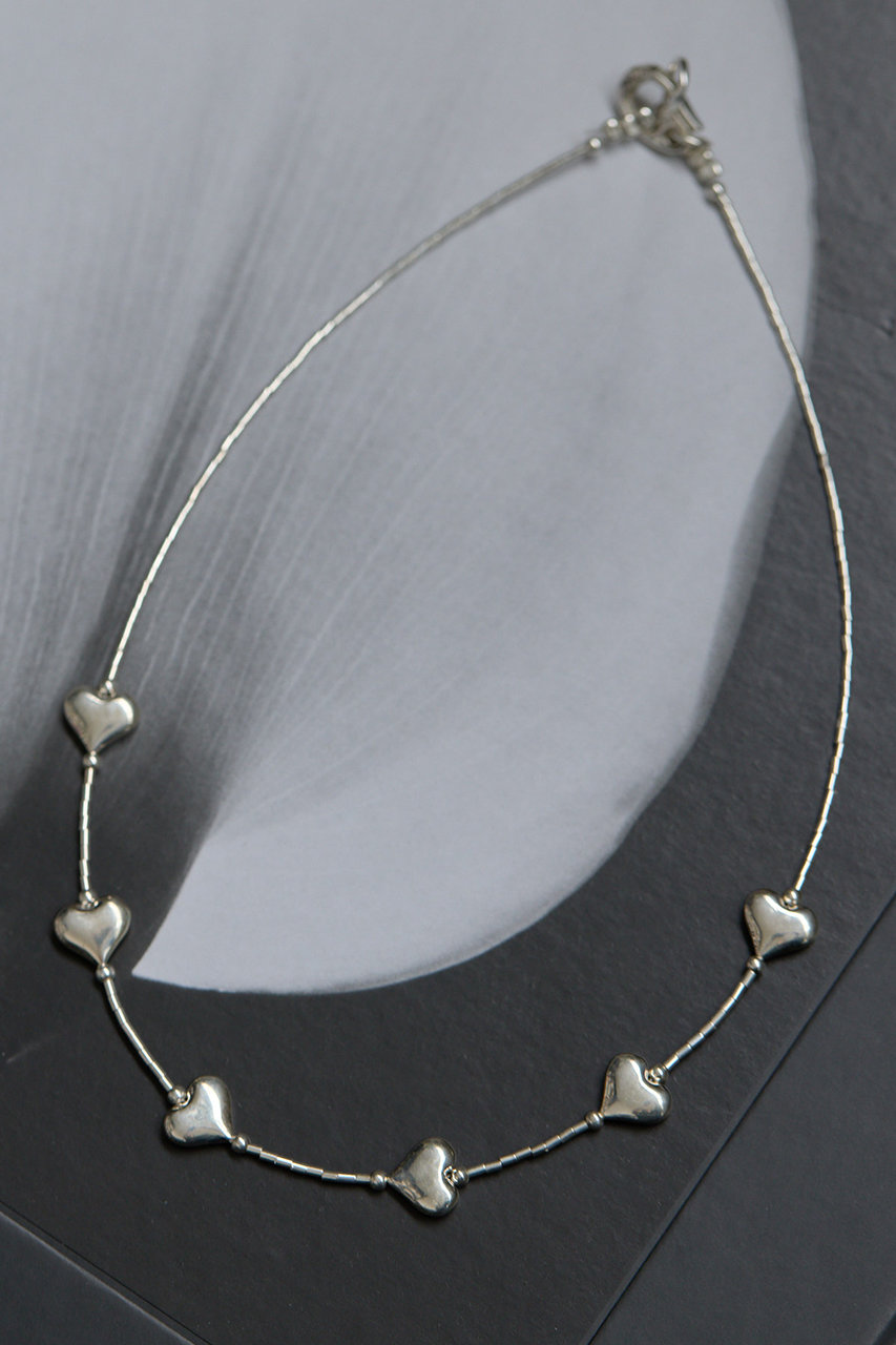 Whim Gazette 【Hoaw.】Heartビース ショートネックレス (シルバー, F) ウィム ガゼット ELLE SHOP Whim Gazette 【Hoaw.】Heartビース ショートネックレス (シルバー, F) ウィム ガゼット ELLE SHOP