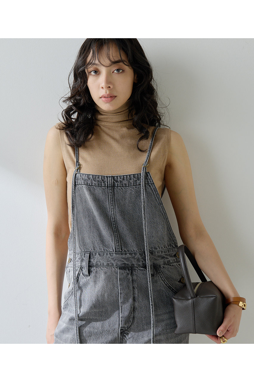 Whim Gazette コットンヘンプデニムオールインワン (グレー, F) ウィム ガゼット ELLE SHOP Whim Gazette コットンヘンプデニムオールインワン (グレー, F) ウィム ガゼット ELLE SHOP