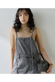 コットンヘンプデニムオールインワン