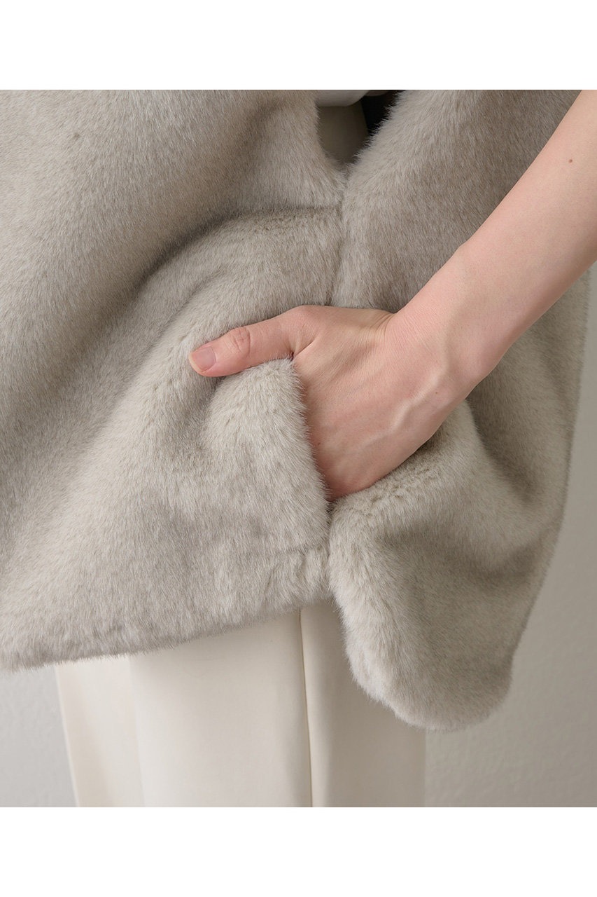 Whim Gazette(ウィム ガゼット)｜ミンクフェイクファーブルゾン/ライト