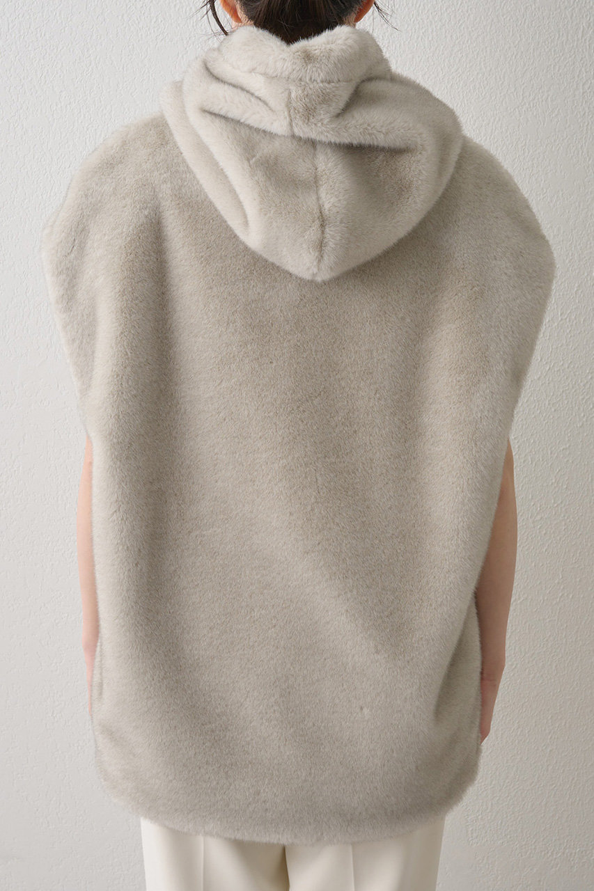 Whim Gazette(ウィム ガゼット)｜ミンクフェイクファーブルゾン/ライト