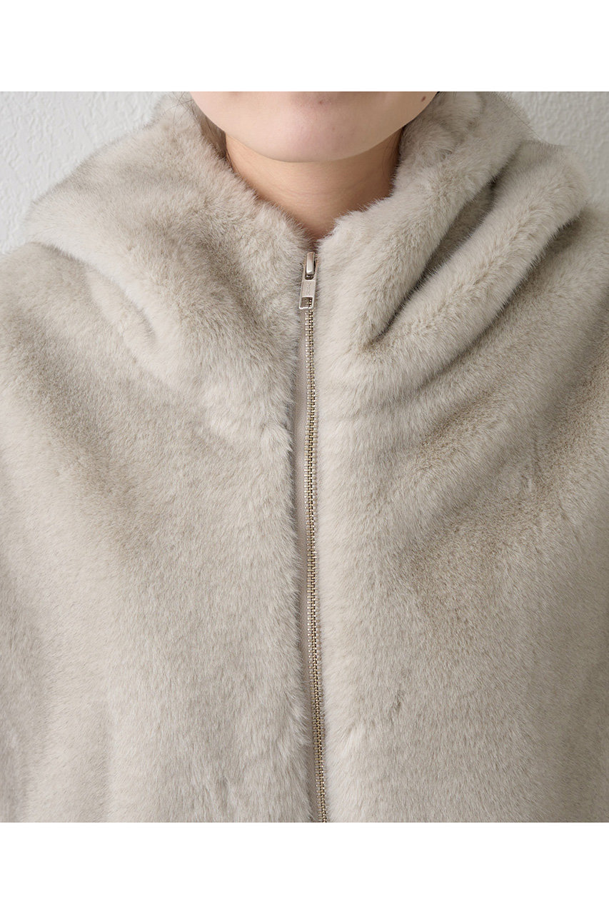 Whim Gazette(ウィム ガゼット)｜ミンクフェイクファーブルゾン/ライト