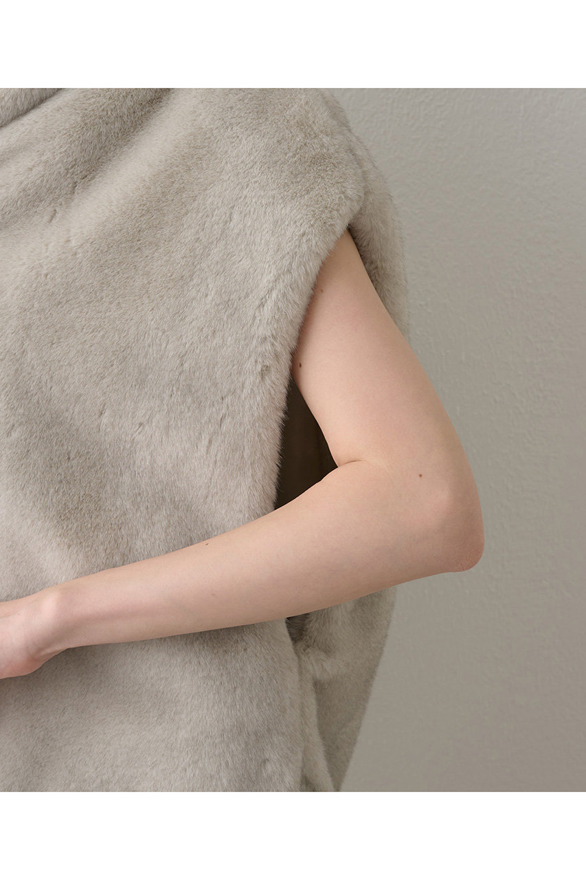 Whim Gazette(ウィム ガゼット)｜ミンクフェイクファーブルゾン/ライト