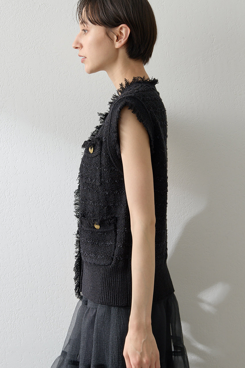 【速完売アイテム】Whim Gazette（ウイムガゼット） シャギーニットジレ 2025年最新】ウィムガゼット ニットの人気アイテム - メルカリ 【速