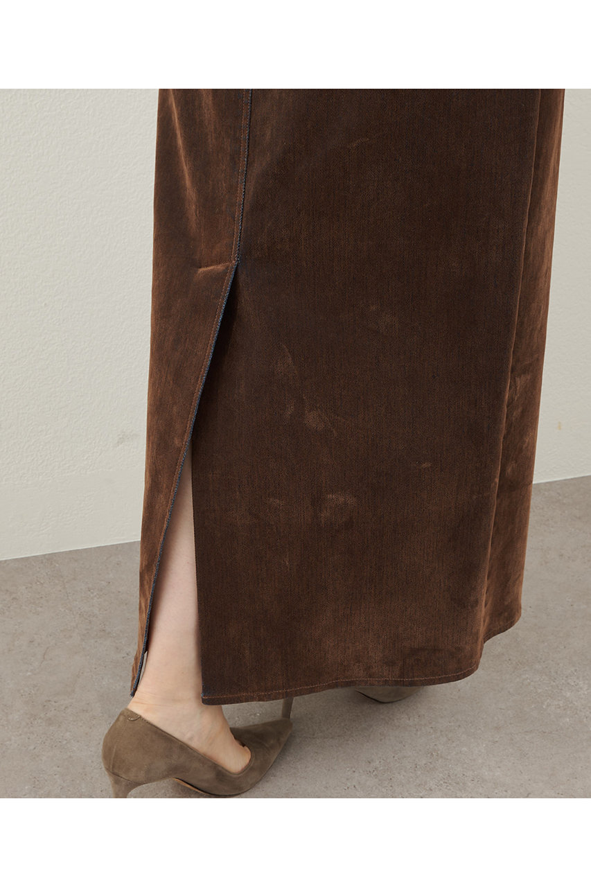 Whim Gazette(ウィム ガゼット)｜デニムフロッキースリットスカート