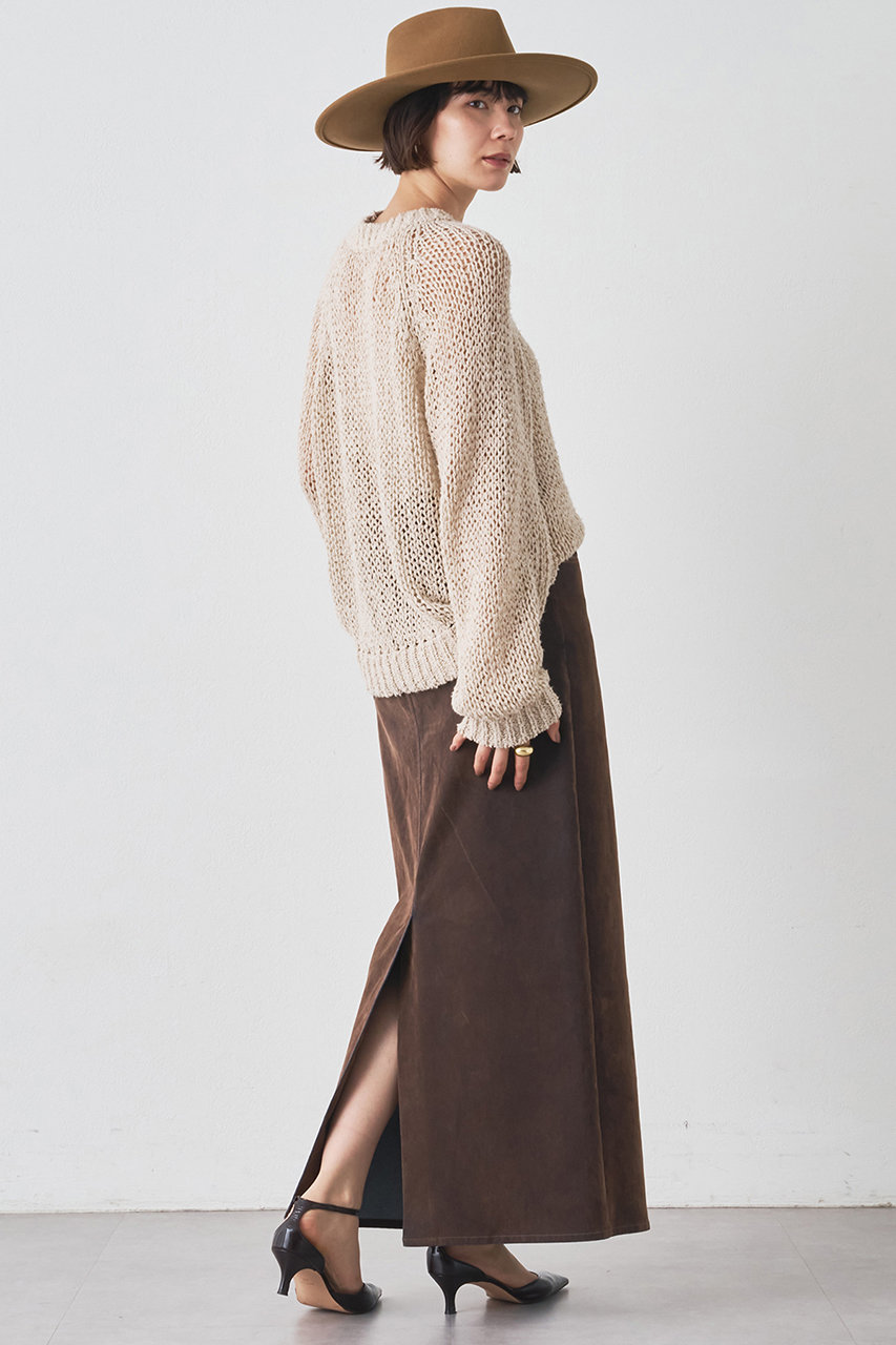 m*a様 2025AW今季★美品 ウィムガゼット デニムフロッキースリットスカー Whim Gazette(ウィム ガゼット)｜デニムフロッキースリットスカート