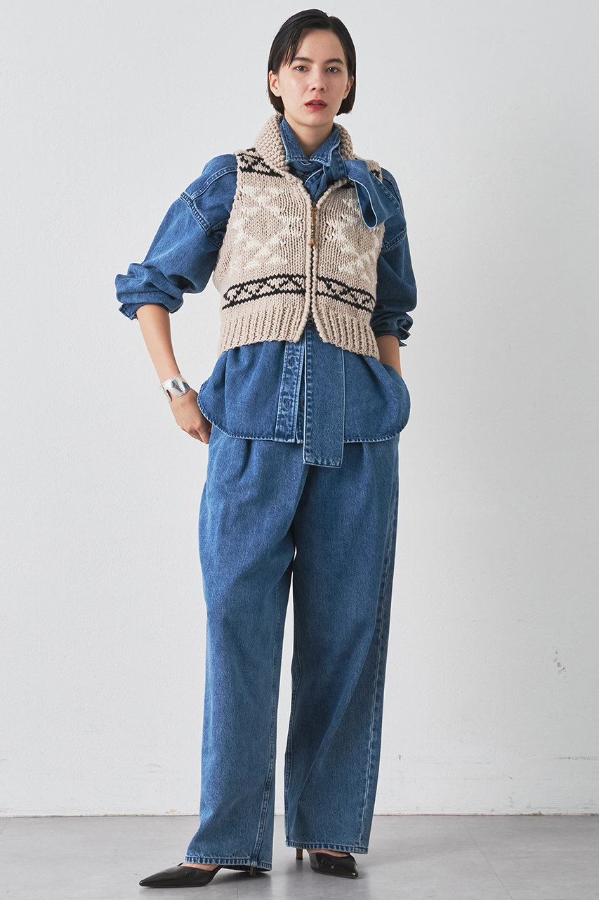 ウィムガゼット　ヘビーリネンパールジャケット 38新品未使用 Whim Gazette（ウィムガゼット）の「リネンストレッチハーフ