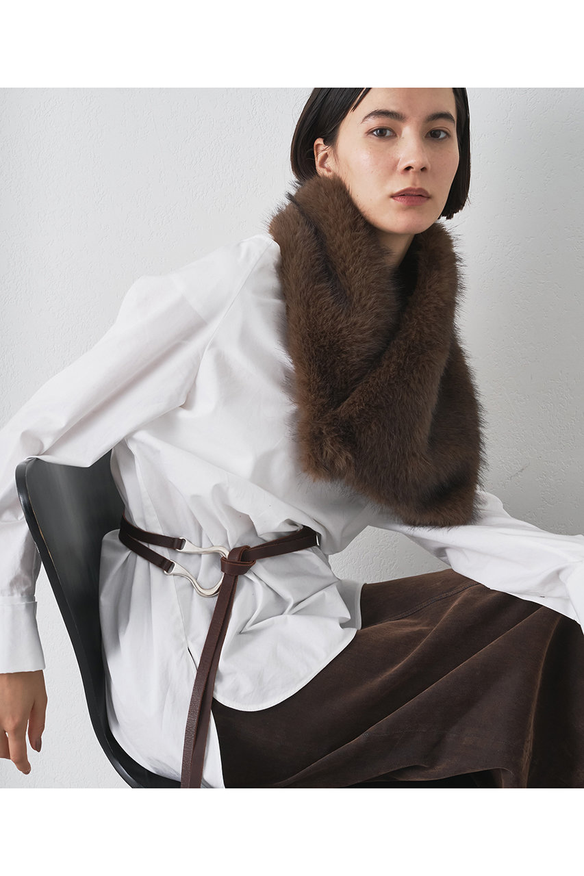 Whim Gazette 【THROW】フェイクファーショール (ブラウン, F) ウィム ガゼット ELLE SHOP Whim Gazette 【THROW】フェイクファーショール (ブラウン, F) ウィム ガゼット ELLE SHOP