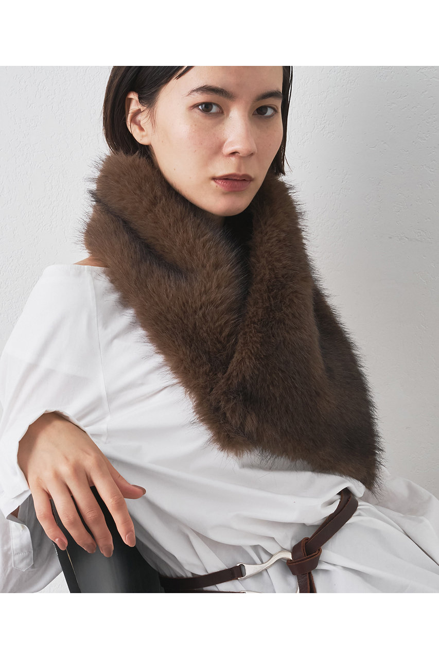 Whim Gazette(ウィム ガゼット)｜【THROW】フェイクファーショール