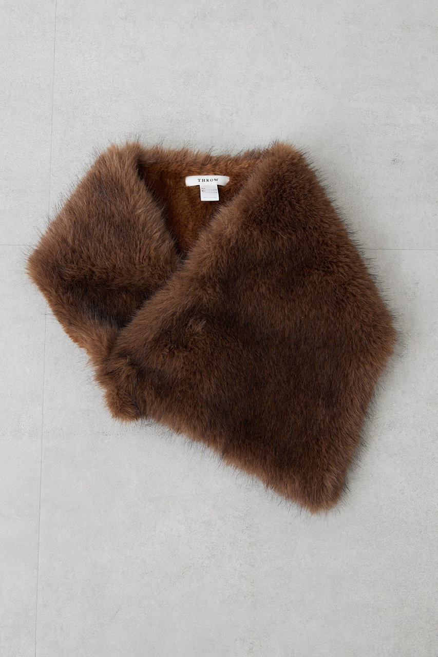 Whim Gazette(ウィム ガゼット)｜【THROW】フェイクファーショール
