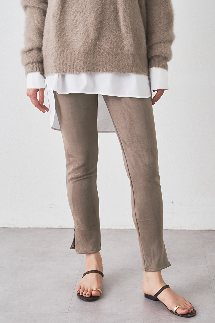 [新品タグ付き］Whim Gazette レギンンスZIPパンツ モカ レギンスZIPパンツ | Whim Gazette(ウィム ガゼット)レディース