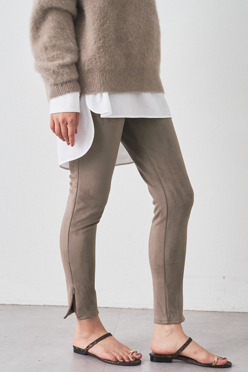 Whim Gazette(ウィム ガゼット)｜レギンスZIPパンツ/モカ の通販