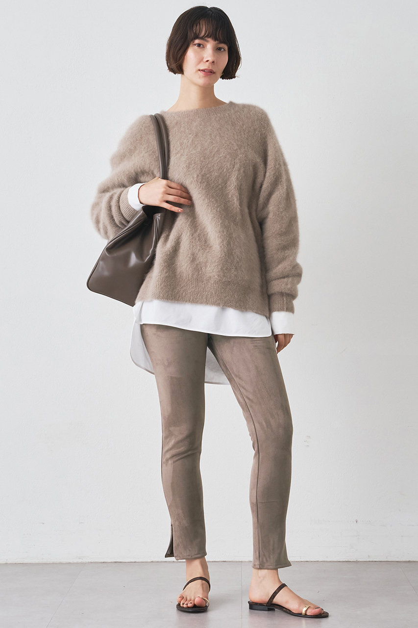 Whim Gazette(ウィム ガゼット)｜レギンスZIPパンツ/モカ の通販