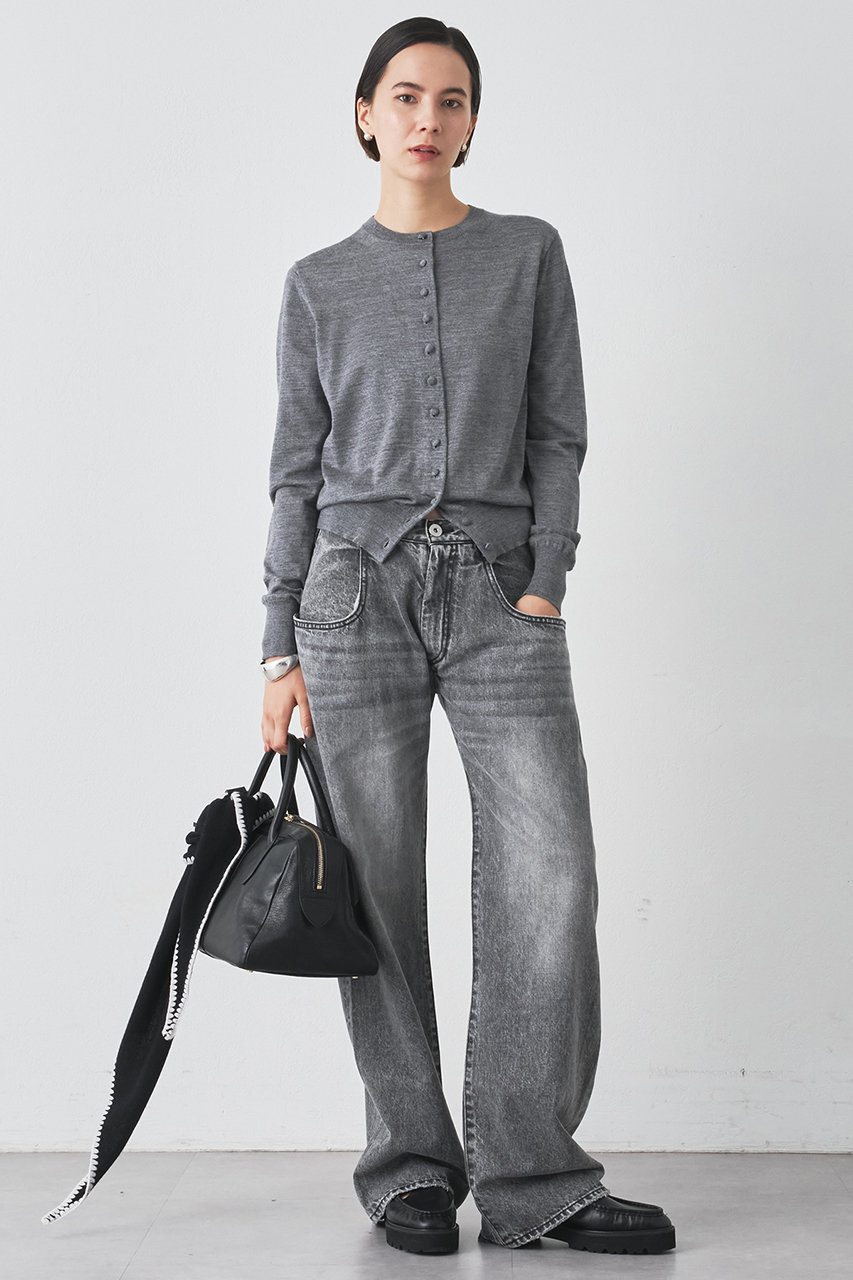 Whim Gazette(ウィム ガゼット)｜16Gテンジクカーディガン/グレー の