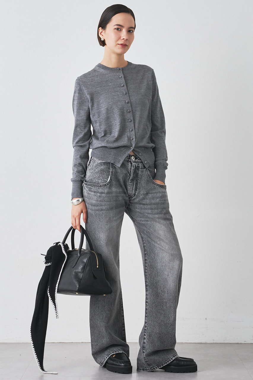 Whim Gazette(ウィム ガゼット)｜16Gテンジクカーディガン/グレー の