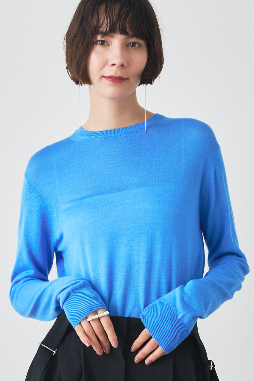 Whim Gazette 16Gクルーネックプルオーバー (スカイブルー, F) ウィム ガゼット ELLE SHOP Whim Gazette 16Gクルーネックプルオーバー (スカイブルー, F) ウィム ガゼット ELLE SHOP