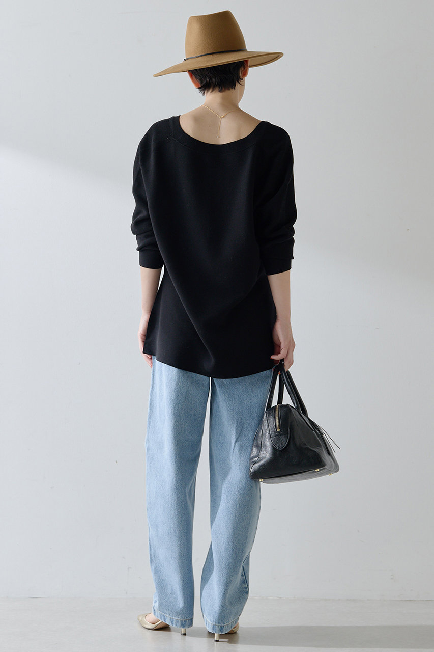 Whim Gazette(ウィム ガゼット)｜深Vスリットニットプルオーバー