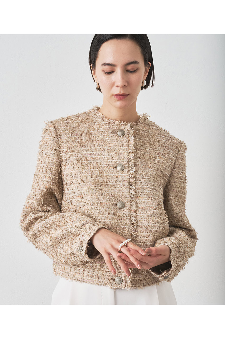 Whim Gazette LINTONブルゾン (ベージュ, F) ウィム ガゼット ELLE SHOP Whim Gazette LINTONブルゾン (ベージュ, F) ウィム ガゼット ELLE SHOP