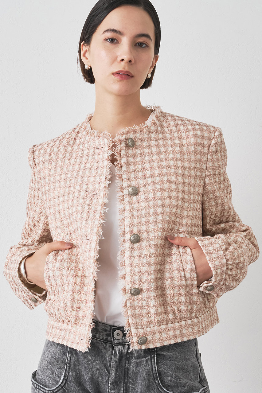 Whim Gazette LINTONブルゾン (ピンク, F) ウィム ガゼット ELLE SHOP Whim Gazette LINTONブルゾン (ピンク, F) ウィム ガゼット ELLE SHOP
