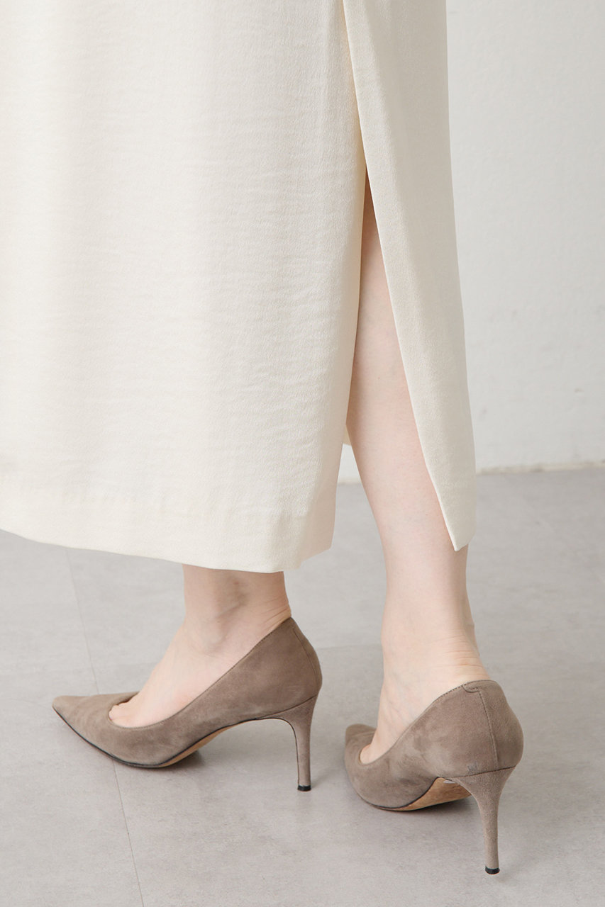 Whim Gazette(ウィム ガゼット)｜【THE PAUSE】サテンIラインスカート