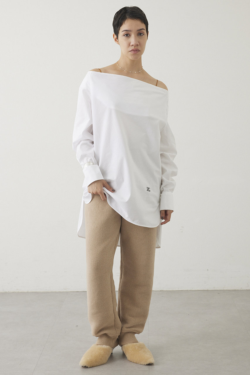 Whim Gazette 【THE PAUSE】ベロアニットジョガーパンツ (ベージュ, F) ウィム ガゼット ELLE SHOP Whim Gazette 【THE PAUSE】ベロアニットジョガーパンツ (ベージュ, F) ウィム ガゼット ELLE SHOP