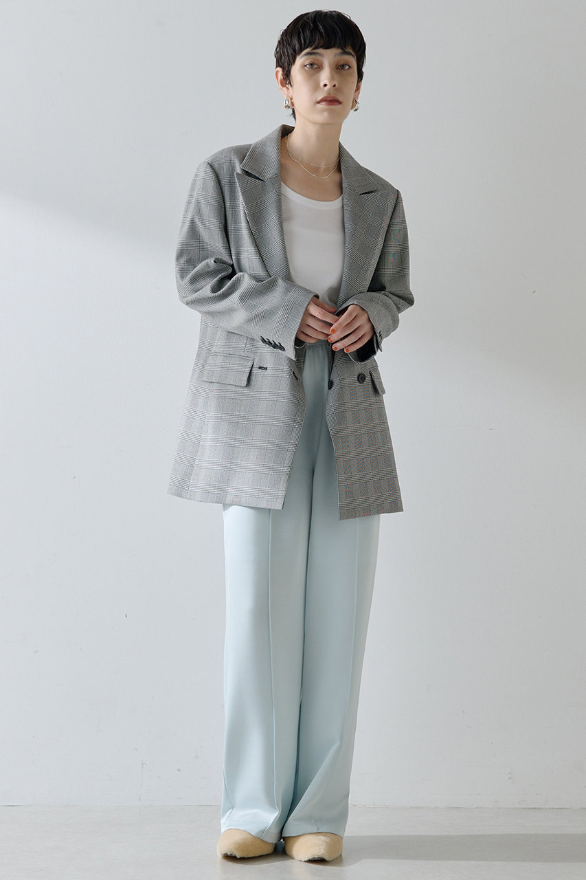 Whim Gazette 【THE PAUSE】サテンピンタックパンツ (サックスブルー, F) ウィム ガゼット ELLE SHOP Whim Gazette 【THE PAUSE】サテンピンタックパンツ (サックスブルー, F) ウィム ガゼット ELLE SHOP