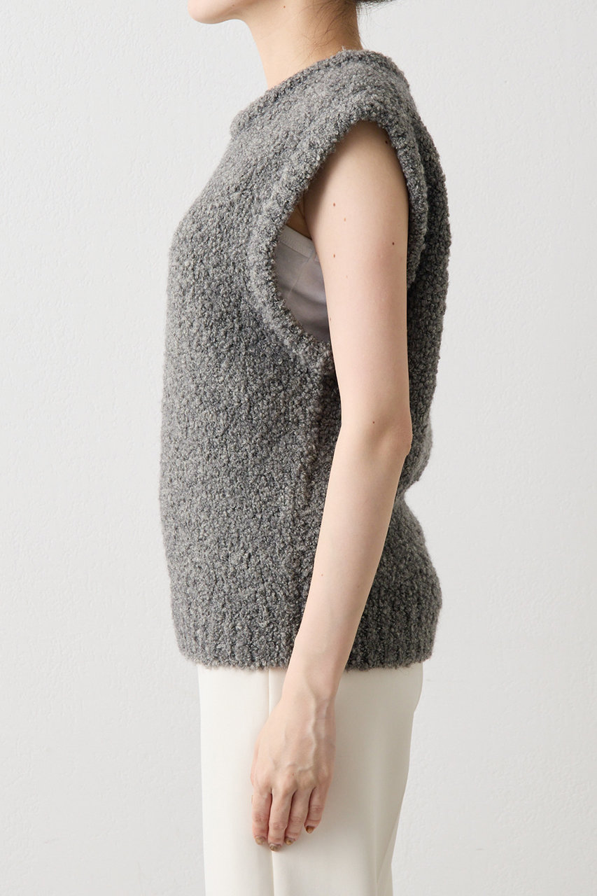 Whim Gazette(ウィム ガゼット)｜【THE PAUSE】ニットベスト/グレー の
