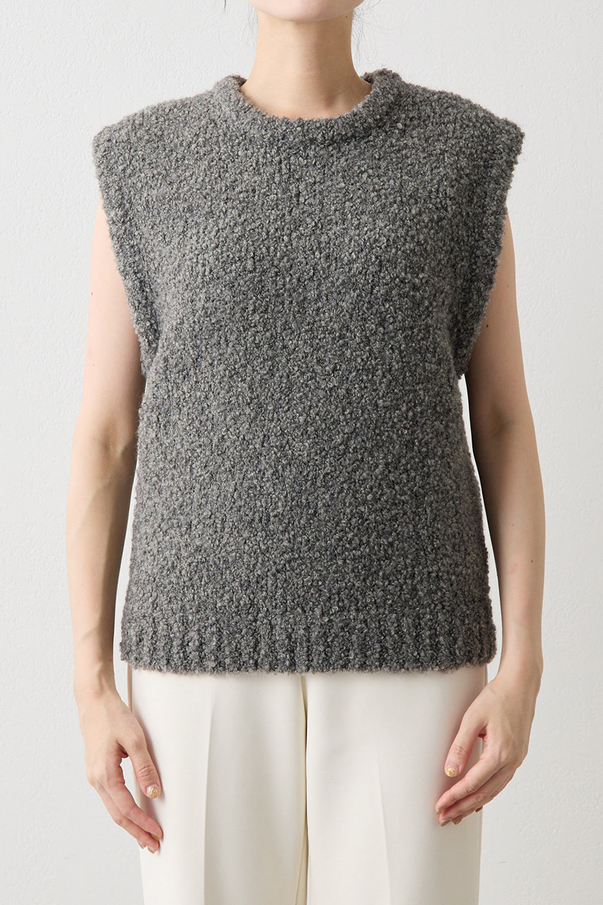 Whim Gazette(ウィム ガゼット)｜【THE PAUSE】ニットベスト/グレー の
