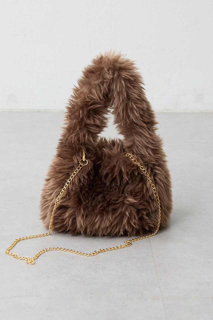 Whim Gazette 【THE PAUSE】フェイクファーミニBAG (ブラウン, F) ウィム ガゼット ELLE SHOP Whim Gazette 【THE PAUSE】フェイクファーミニBAG (ブラウン, F) ウィム ガゼット ELLE SHOP