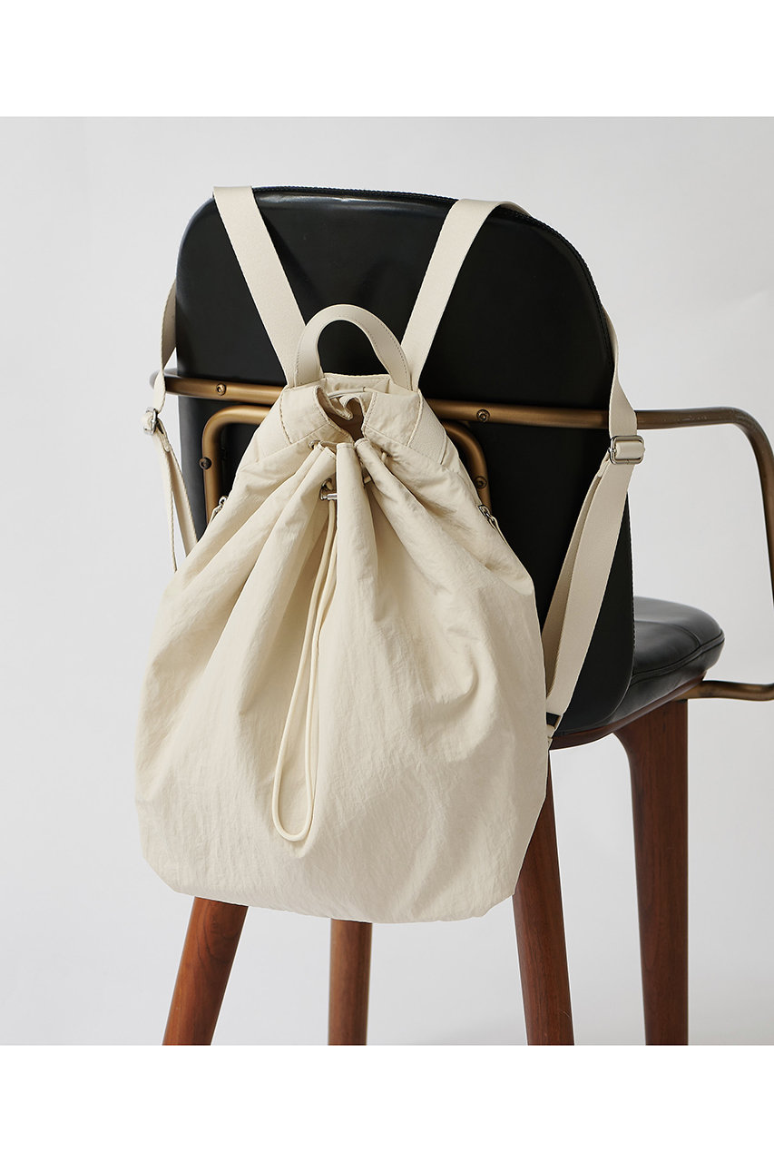 Whim Gazette 【THE PAUSE】ドロストバックパック (アイボリー, F) ウィム ガゼット ELLE SHOP Whim Gazette 【THE PAUSE】ドロストバックパック (アイボリー, F) ウィム ガゼット ELLE SHOP