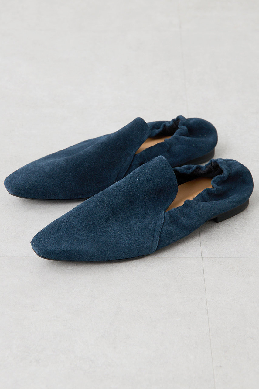 Whim Gazette 【THE PAUSE】ギャザーフラットシューズ (ネイビー, 38(24.0-24.5)) ウィム ガゼット ELLE SHOP Whim Gazette 【THE PAUSE】ギャザーフラットシューズ (ネイビー, 38(24.0-24.5)) ウィム ガゼット ELLE SHOP
