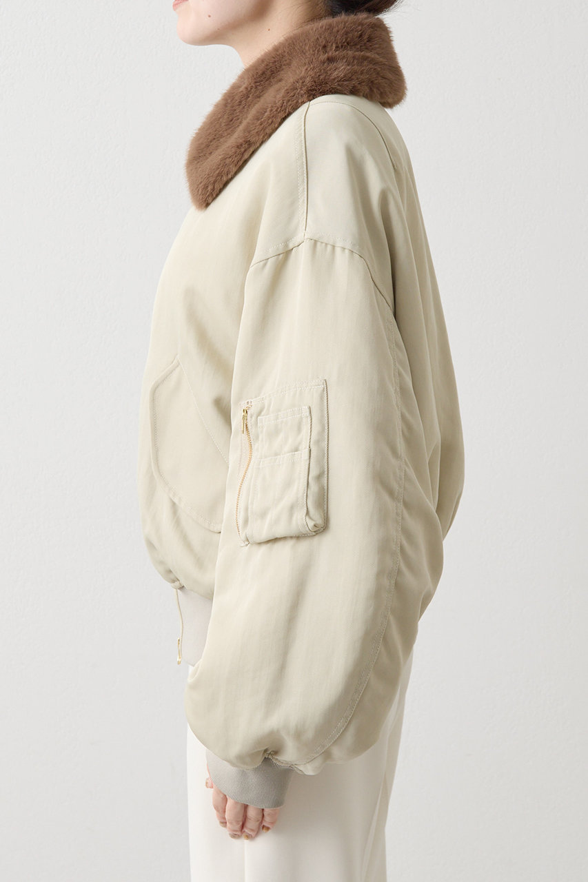 Whim Gazette(ウィム ガゼット)｜【THE PAUSE】ファーカラーMA-1