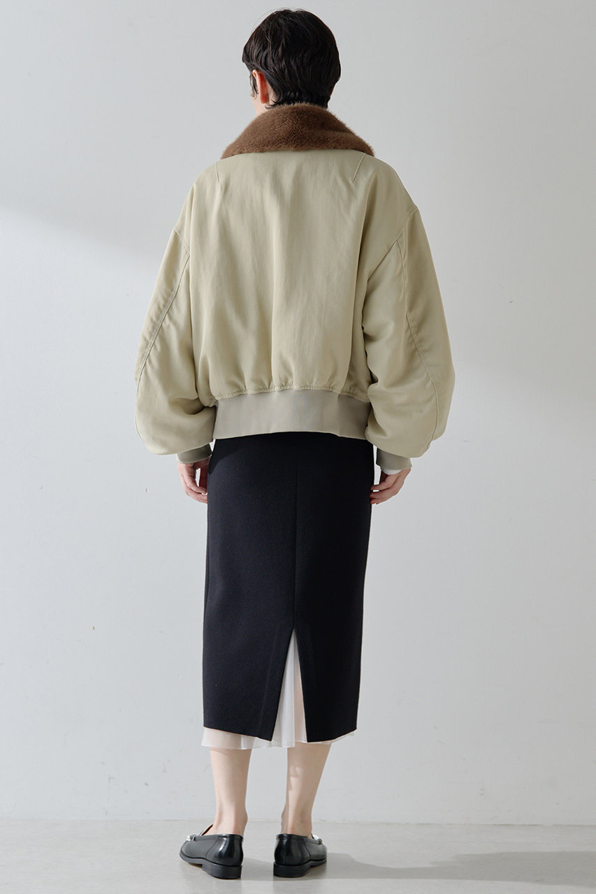 Whim Gazette(ウィム ガゼット)｜【THE PAUSE】ファーカラーMA-1