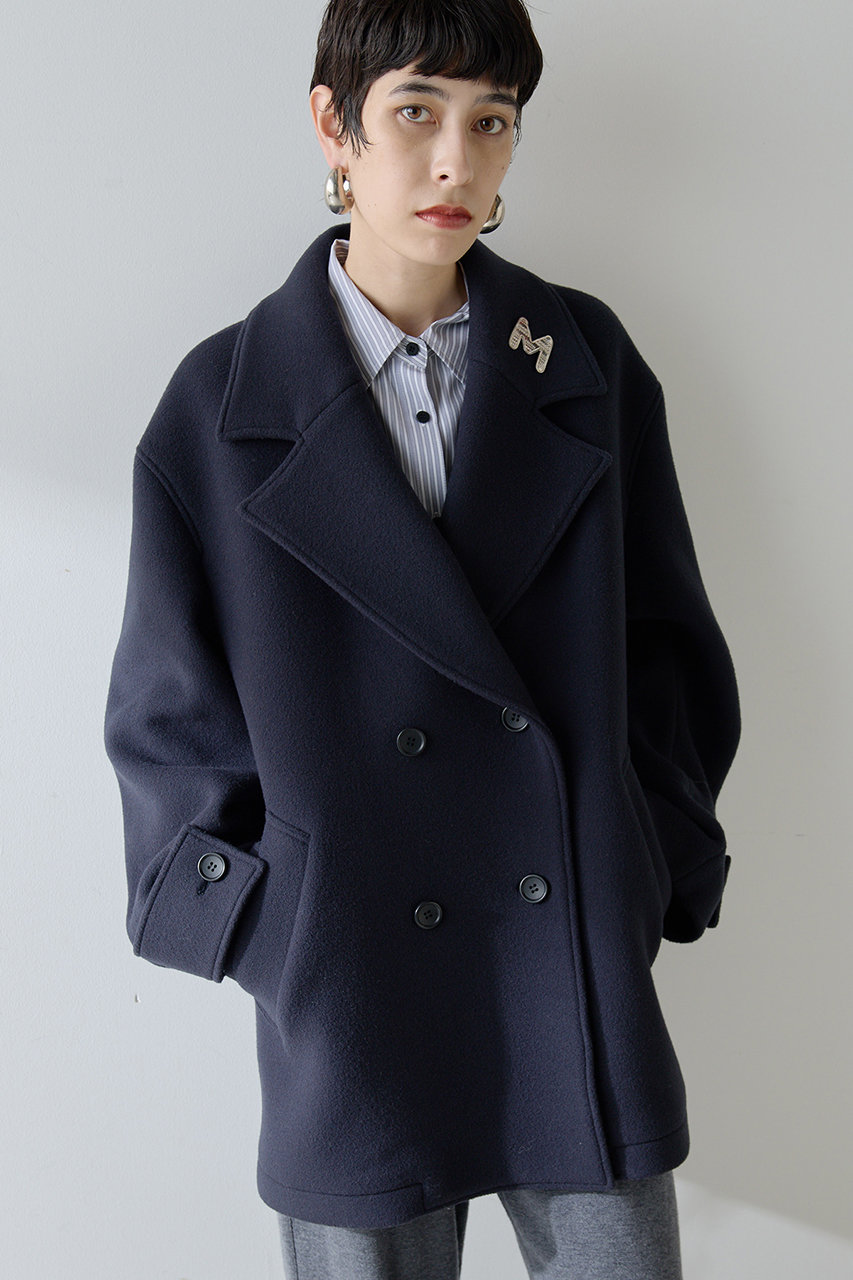 Whim Gazette 【THE PAUSE】ミドルP コート (ネイビー, F) ウィム ガゼット ELLE SHOP Whim Gazette 【THE PAUSE】ミドルP コート (ネイビー, F) ウィム ガゼット ELLE SHOP
