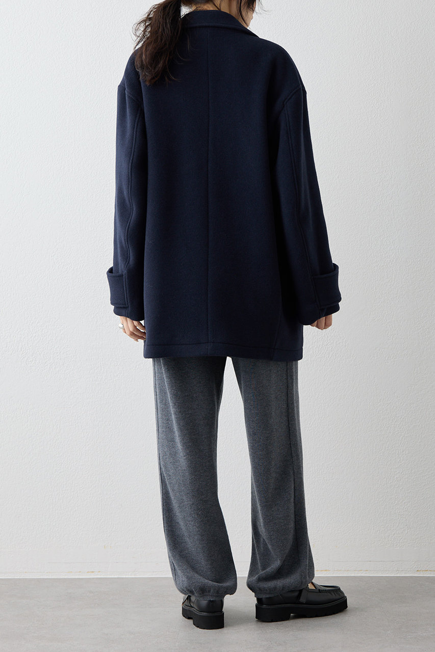 ボム兵さん専用 高島縮 40/40 平袖（ひらそで）ボートネックワンピース／白橡（しろつる