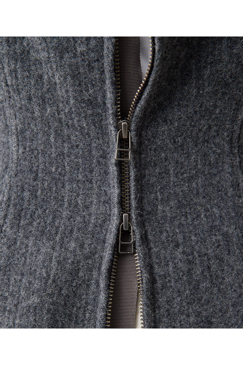 Whim Gazette(ウィム ガゼット)｜ウールピケトップ/グレー の通販