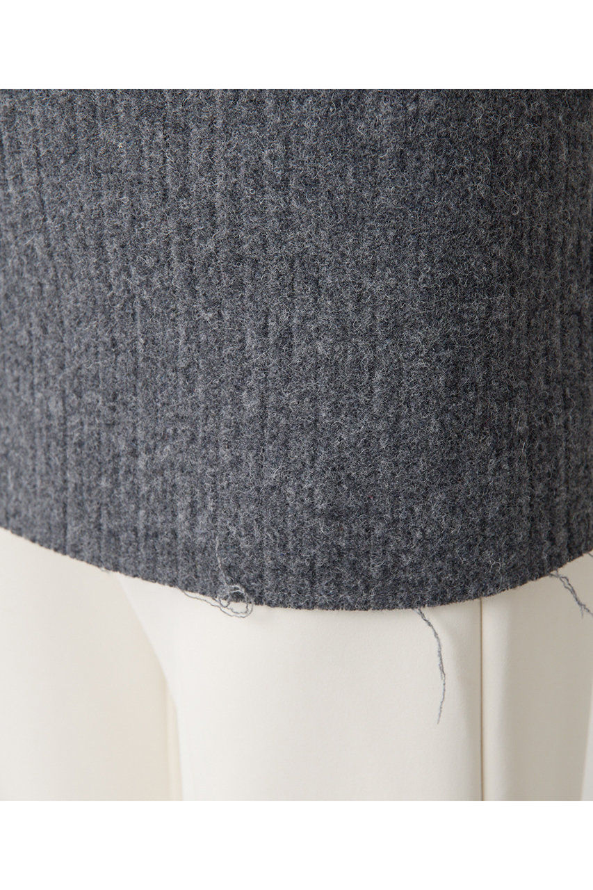 Whim Gazette(ウィム ガゼット)｜ウールピケトップ/グレー の通販