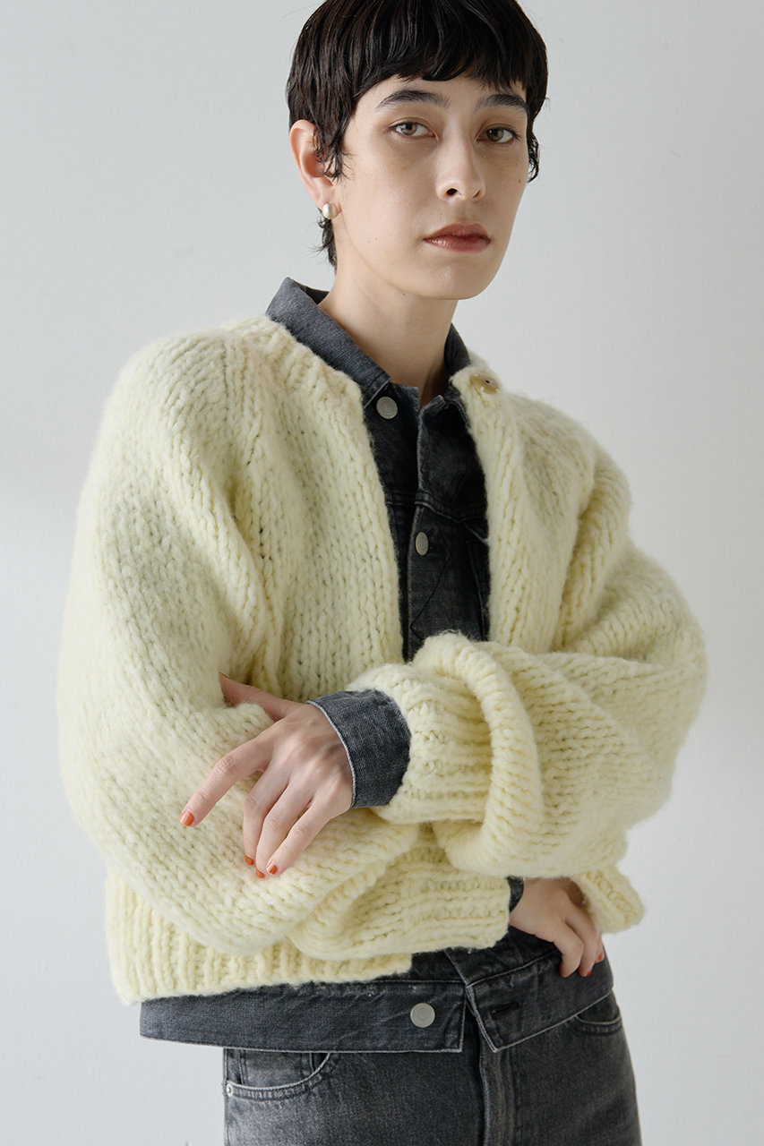 ハンドニットカーディガン