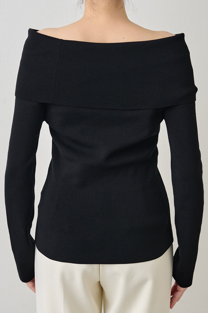 【新品タグ付き】ウィムガゼット　オフショルニットプルオーバー オフショルニットプルオーバー | Whim Gazette(ウィム ガゼット