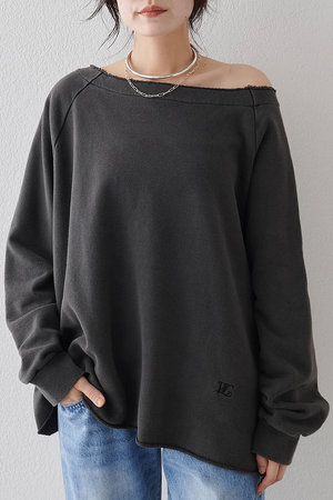 ウィム ガゼット/Whim Gazetteの【予約販売】オフショル裏毛プルオーバー(110100/110103)