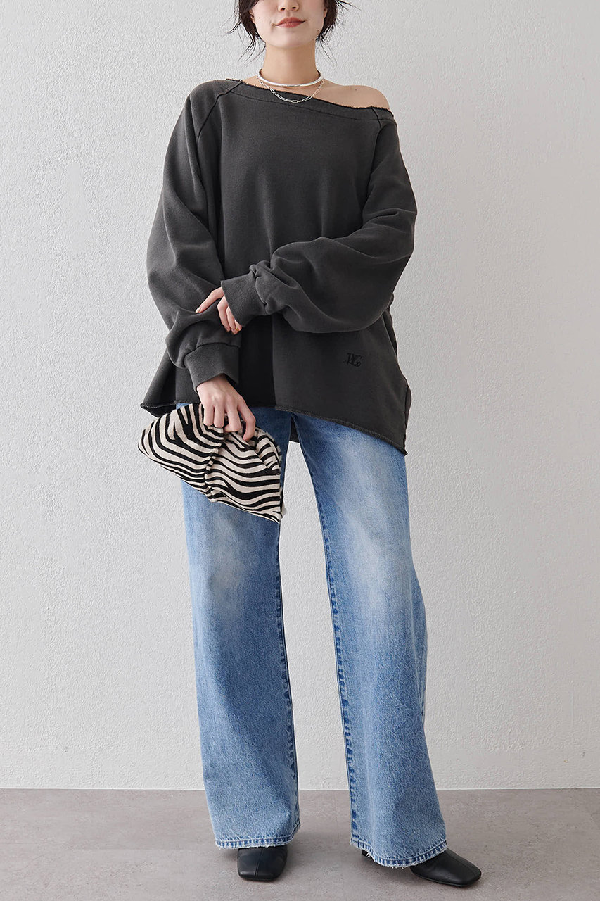 Whim Gazette(ウィム ガゼット)｜【予約販売】オフショル裏毛プル