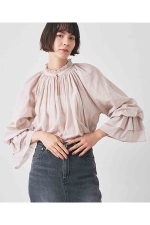 ウィム ガゼット/Whim Gazetteのカフスギャザーブラウス(110400/110403)