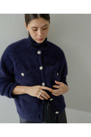 ウィム ガゼット/Whim Gazetteの【予約販売】ファーボタンジャケット(110300/110303)