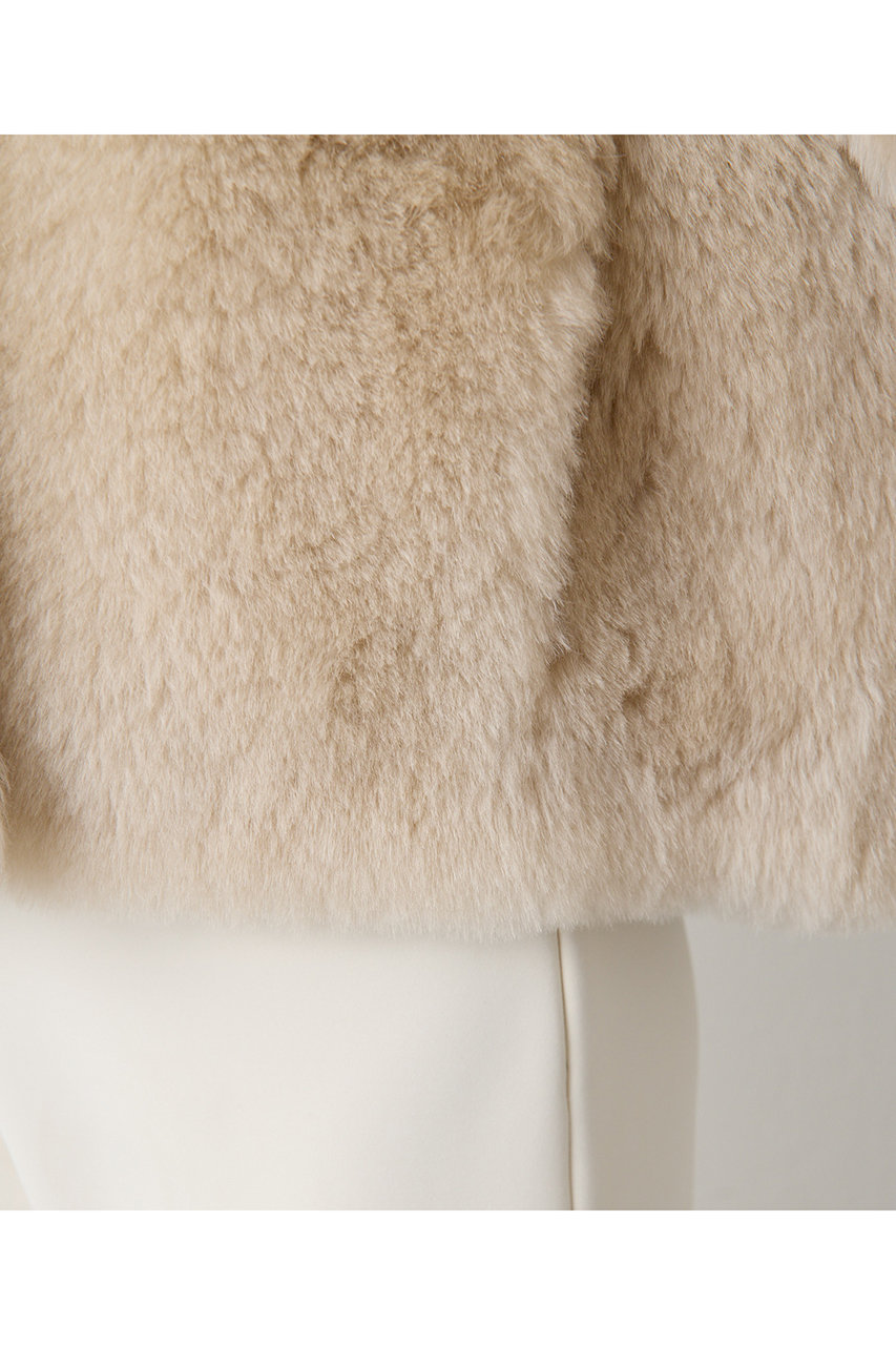 Whim Gazette(ウィム ガゼット)｜【GEMINI】ファーコート/ベージュ の