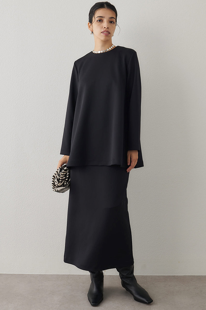 Whim Gazette ハイウエストジャージースカート (ブラック, 36) ウィム ガゼット ELLE SHOP Whim Gazette ハイウエストジャージースカート (ブラック, 36) ウィム ガゼット ELLE SHOP