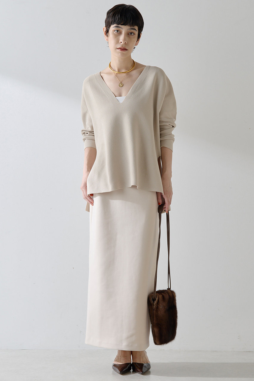 Whim Gazette ハイウエストジャージースカート (グレージュ, 36) ウィム ガゼット ELLE SHOP Whim Gazette ハイウエストジャージースカート (グレージュ, 36) ウィム ガゼット ELLE SHOP