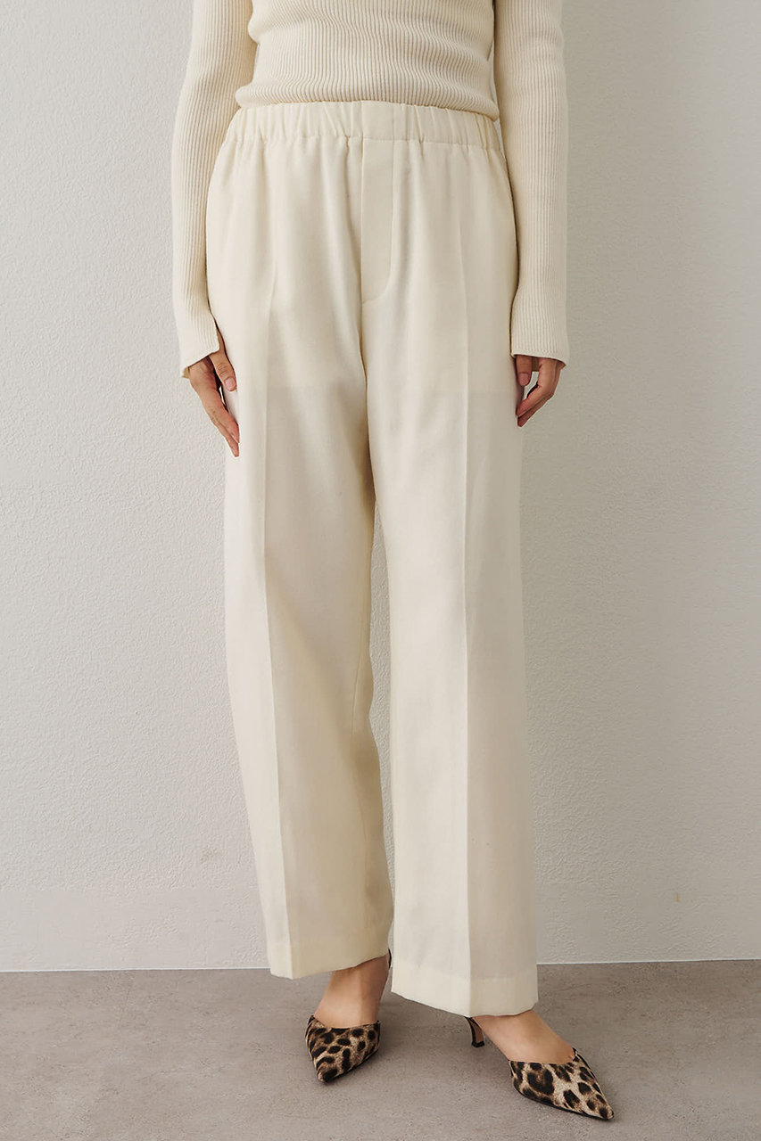 Whim Gazette(ウィム ガゼット)｜サキソニーウールパンツ/エクリュ の