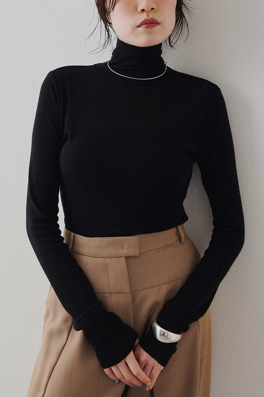 02122 whim gazette カシミヤ混 タートルネック ニット Whim Gazette