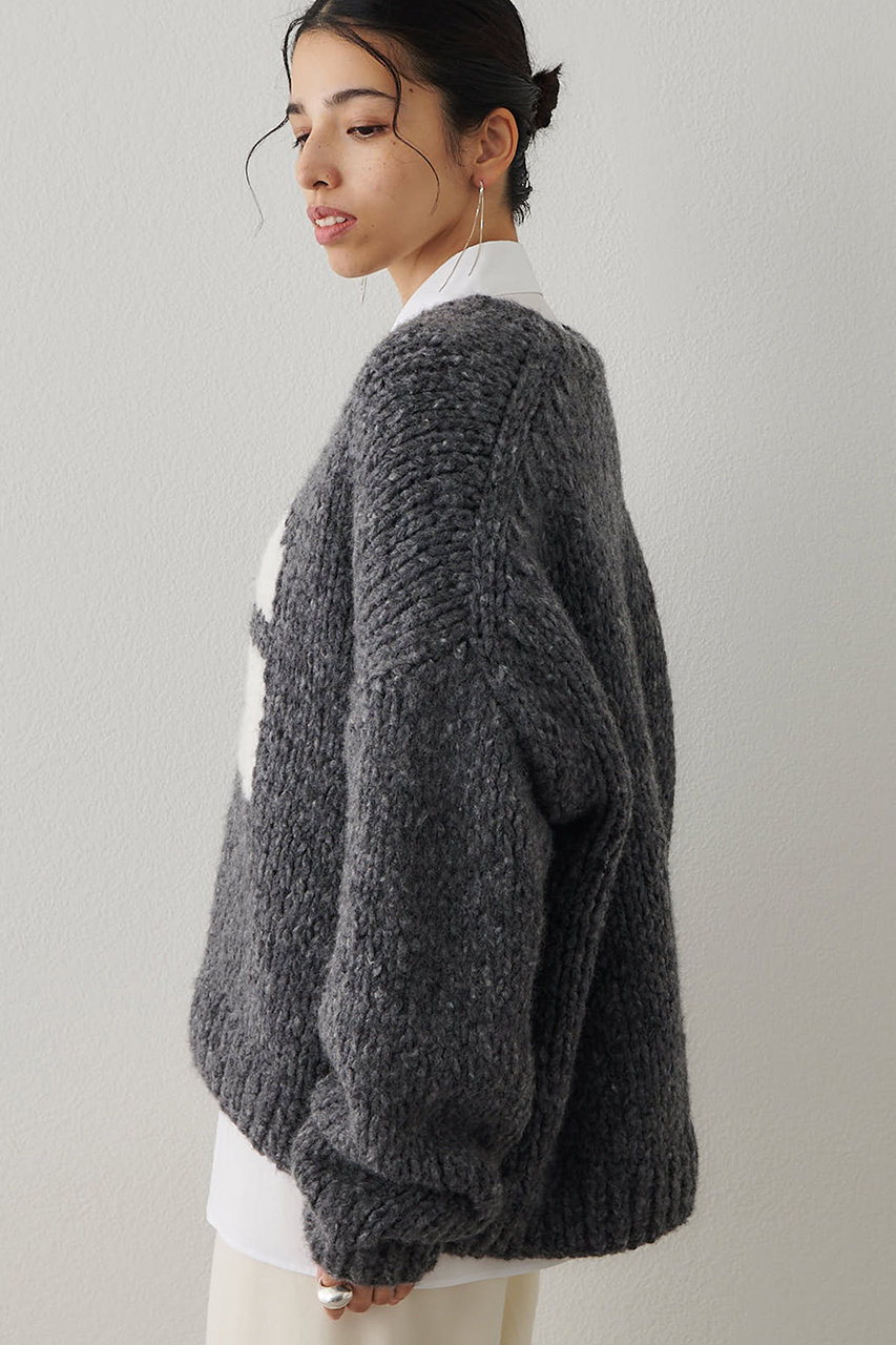 【新品未使用タグ付き】whim gazette ウィムガゼット ニット 中古・古着通販】Whim Gazette (ウィムガゼット) Vネックモヘアニット