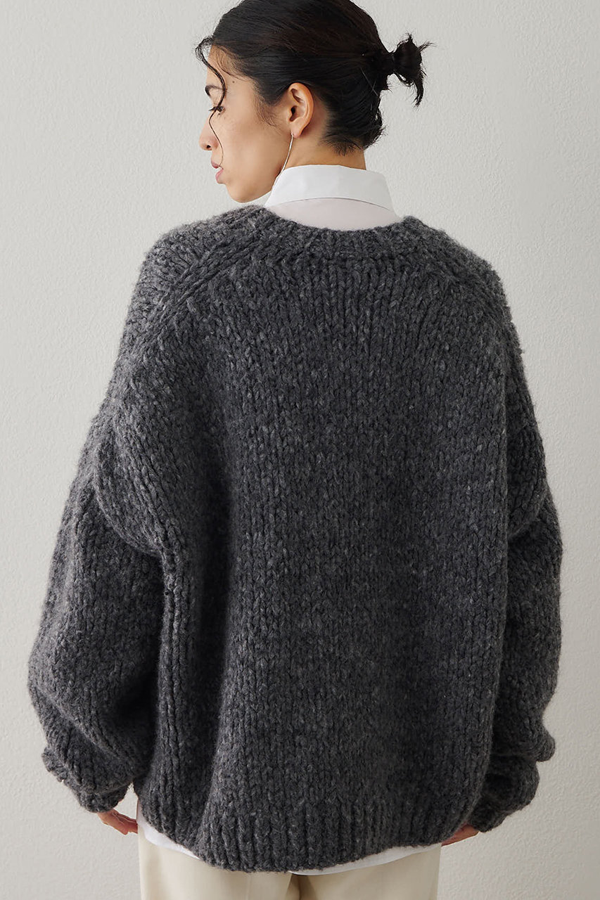 【新品未使用タグ付き】whim gazette ウィムガゼット ニット 中古・古着通販】Whim Gazette (ウィムガゼット) Vネックモヘアニット